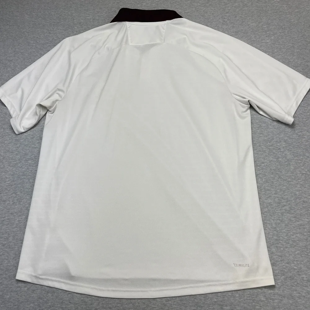 Texas A&M Adidas Polo Mens XL White NCAA Football Climalite Sideline White EUC